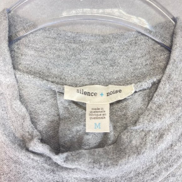 ANTHROPOLOGIE SILENCE + NOISE Womens M Gray Mock Neck Sleeveless Blouse - Picture 8 of 9